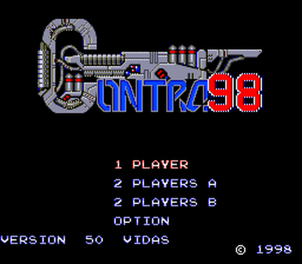 Contra 98 romhack banner